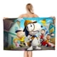 thumbnail image 1 of Snoopy Toalla de playa de secado rápido con diseño temático, regalo para mujeres y niñas, ideal para cumpleaños, fans, amantes de la música, uso en la playa o al aire libre, 78 × 150 cm, 1 of 6