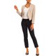 thumbnail image 2 of INSPIRE CHIC Chaqueta de Traje Casual de Negocios sin Cuello para Mujer, Regreso a Clases, Oficina de Trabajo, Blazer Corto 3XL Camel, 2 of 6