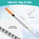 thumbnail image 2 of Jeringa NIUHLX 1 ml U-100 Aguja 30G 8 mm Paquete de 30, 2 of 7