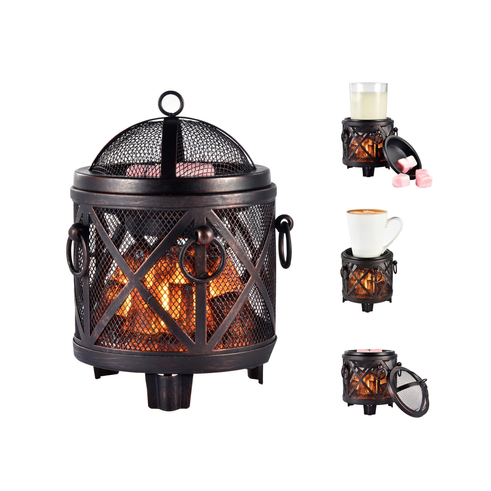 Estufa Eléctrica De Bronce Wax Melt Warmer Dicimi 4 En 1
