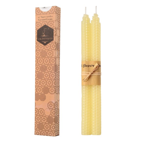 Par de cera de abejas 100% pura Galánta & Co., 20 cm, de Taper Candles