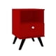 thumbnail image 1 of Velador 1 Cajón Retro Rojo, 1 of 3