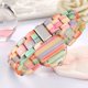 thumbnail image 5 of Reloj de madera colorido de 20 cm para mujer – Dentily, 5 of 7