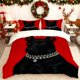 thumbnail image 1 of Featuring a Black Dog with Red Eyes This Printed Duvet Cover Set Includes Bedding Essentials Such As a Duvet Cover And Pillowcases It Is Soft And Comfortable Pe, 1 of 1