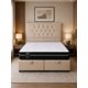 thumbnail image 1 of Cama Baul King Capitone + Colchon Mery Desing - Beige, 1 of 8
