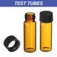 thumbnail image 4 of Viales de vidrio ámbar de 4ml, paquete de 15 viales de muestra con tapa de rosca, botella de medios de reactivo con etiquetas, vial de vidrio para muestras líquidas a prueba de fugas para laboratorio, 4 of 6
