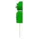 thumbnail image 4 of Reloj de pared Kit-Cat Klock Classic Green Lady a pilas, 4 of 4