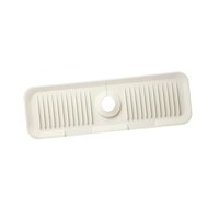 Bothyi - Almohadilla De Drenaje Para Fregadero, Almohadilla Absorbente Para Grifo Lavable Para Mostrador, Cocina, Baño, Blanco L