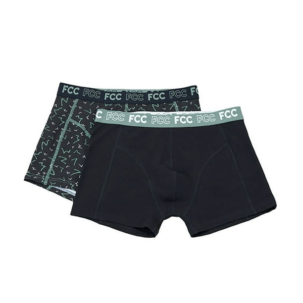 Bóxer Hombre Bipack Mix Print Negro Corona