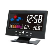 Genérico - Reloj Despertador Lcd A Color Luz Temperatura Cj8082T