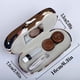 thumbnail image 1 of 1pc Leather Double Eyeglass & Contact Lens Case - Perfect for Travel, Home, and Storage!, 1 of 3