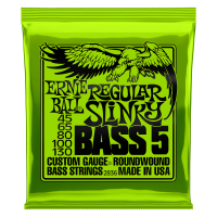 Set De 5 Cuerdas Para Bajo Ernie Ball Regular Slinky Nickel 45 - 130