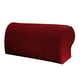 thumbnail image 2 of 1 par elástico reposabrazos sofá cubre sillones protector rojo, 2 of 3