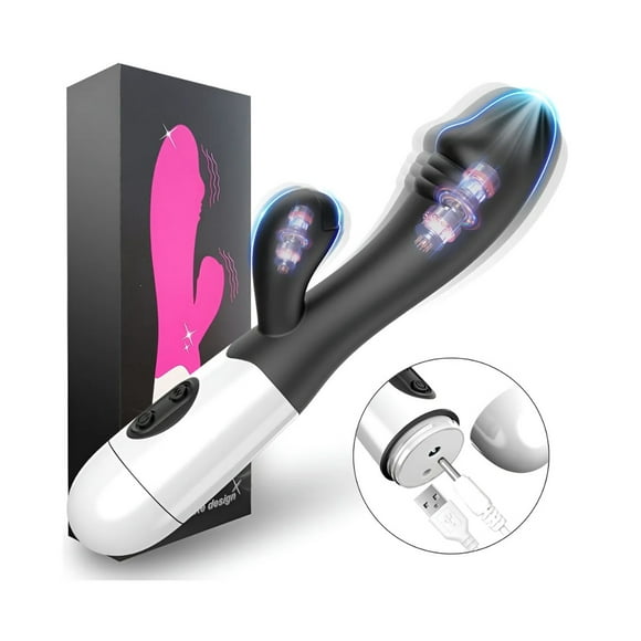 Vibrador Rabbit Dual Estimulación Orgasmo Negro