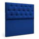 thumbnail image 2 of Respaldo de cama Botoné 1.5 Plaza felpa azul, 2 of 2