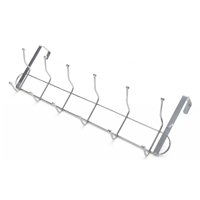 Genérico - Colgador Perchero De Metal Para Puertas 6 Ganchos Dobles