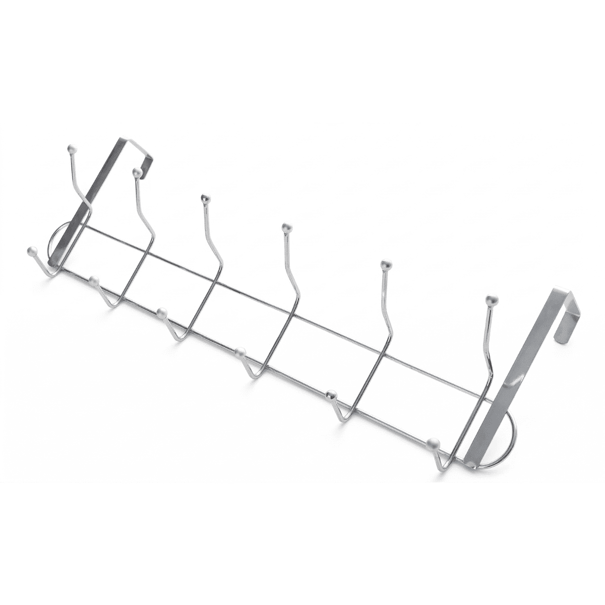 Genérico - Colgador Perchero De Metal Para Puertas 6 Ganchos Dobles