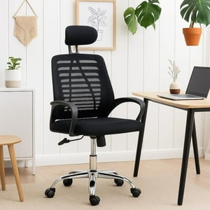 Pandalino - Silla Oficina Ergonómica Ruler | Malla Transpirable Y Soporte Lumbar Negro