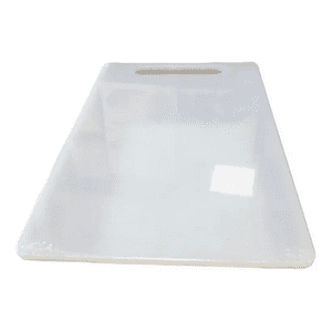 Genérico - Tabla De Picado Y Cortado Plástico 37X23X0.5Cm Liso Blanco Optic