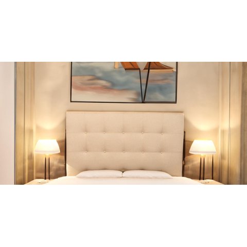 Diseños Valestrini - Respaldo Dos Plazas Lino Beige