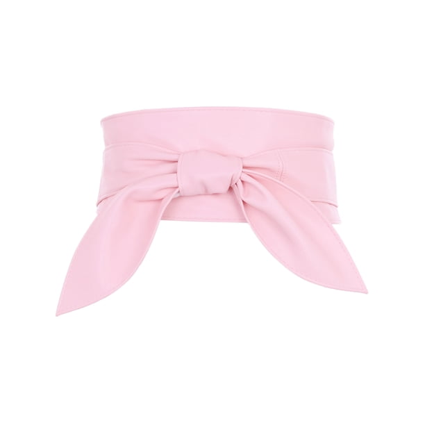 INSPIRE CHIC Cinturones Obi para Mujer Tallas Grandes Lazo Autoadherente Envolver Ancho Faja Cinturón para Vestidos Rosa 37.40-40.16