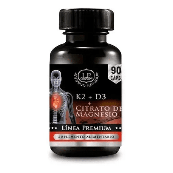 Zsport Suplemento Vitamina K2 D3 Citrato Magnesio 90 Cápsulas Vegano