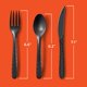 thumbnail image 5 of Juego de cubiertos Hefty ECOSAVE 24 piezas negro mate compostable, 5 of 6