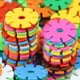 thumbnail image 2 of Thickened Piecing Plastic Snowflake Blocks Toys Children Early Education Toys Colorful Macaron Specifications Blocks, 2 of 3