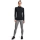thumbnail image 2 of Camiseta Under Armour Authentics Mock Neck para mujer, color blanco y negro, 2 of 5