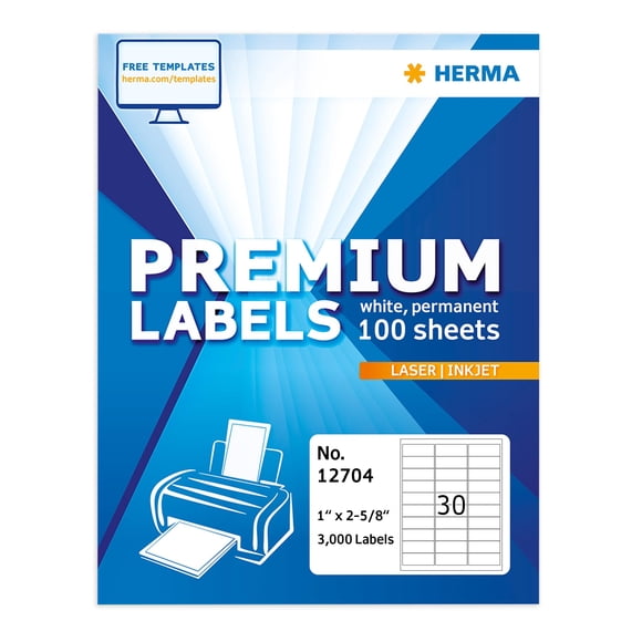 Etiquetas HERMA 25 mm x 67 mm 3000 Blancas para envío
