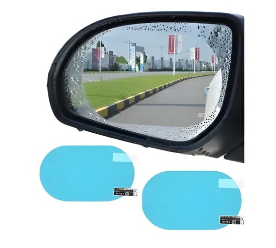 Genérico - Lamina Antiempañante Laminas Adhesiva Espejo Retrovisor X2