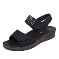 Sandalia Negro Vía Franca