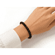 thumbnail image 3 of Pulsera elástica obsidiana 8mm unisex protección Negra #2, 3 of 3