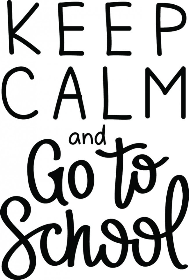 Rienda Libre Graphics - Decomural Keep Calm School Ws-46414