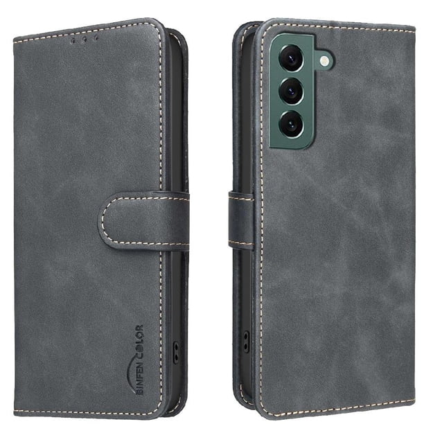 Funda Billetera para Samsung Galaxy S25 Protección RFID y Soporte Ajustable Negro