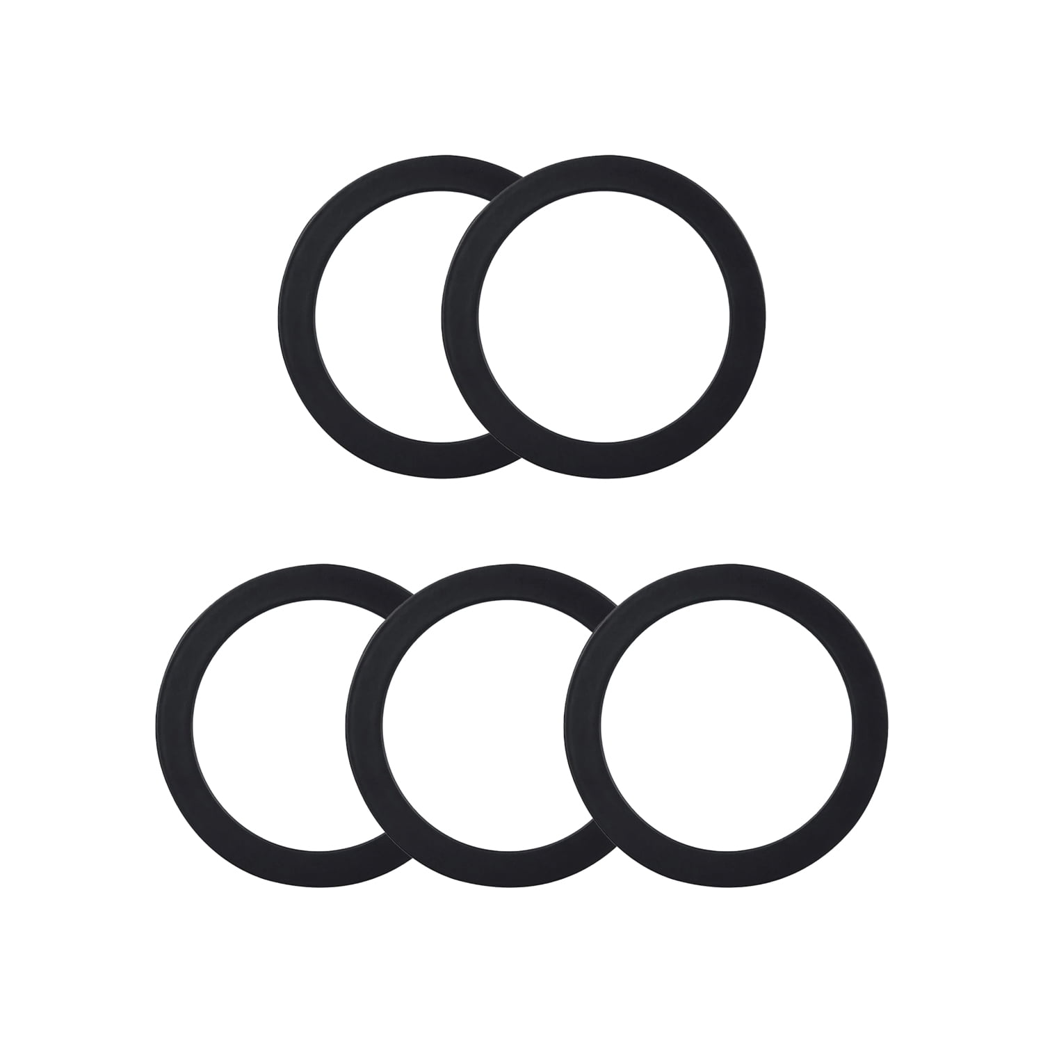 Want - Pack 5 Panel Redondo Led Eco Sobrepuesto Negro 12w Neutro