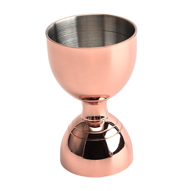 Jigger de Cóctel, Herramienta de Medición, Accesorios de Bar, Taza Medidora de 8,7 Cm de Altura, Jigger de Acero Inoxidable para Restaurante Y Hogar. Oro