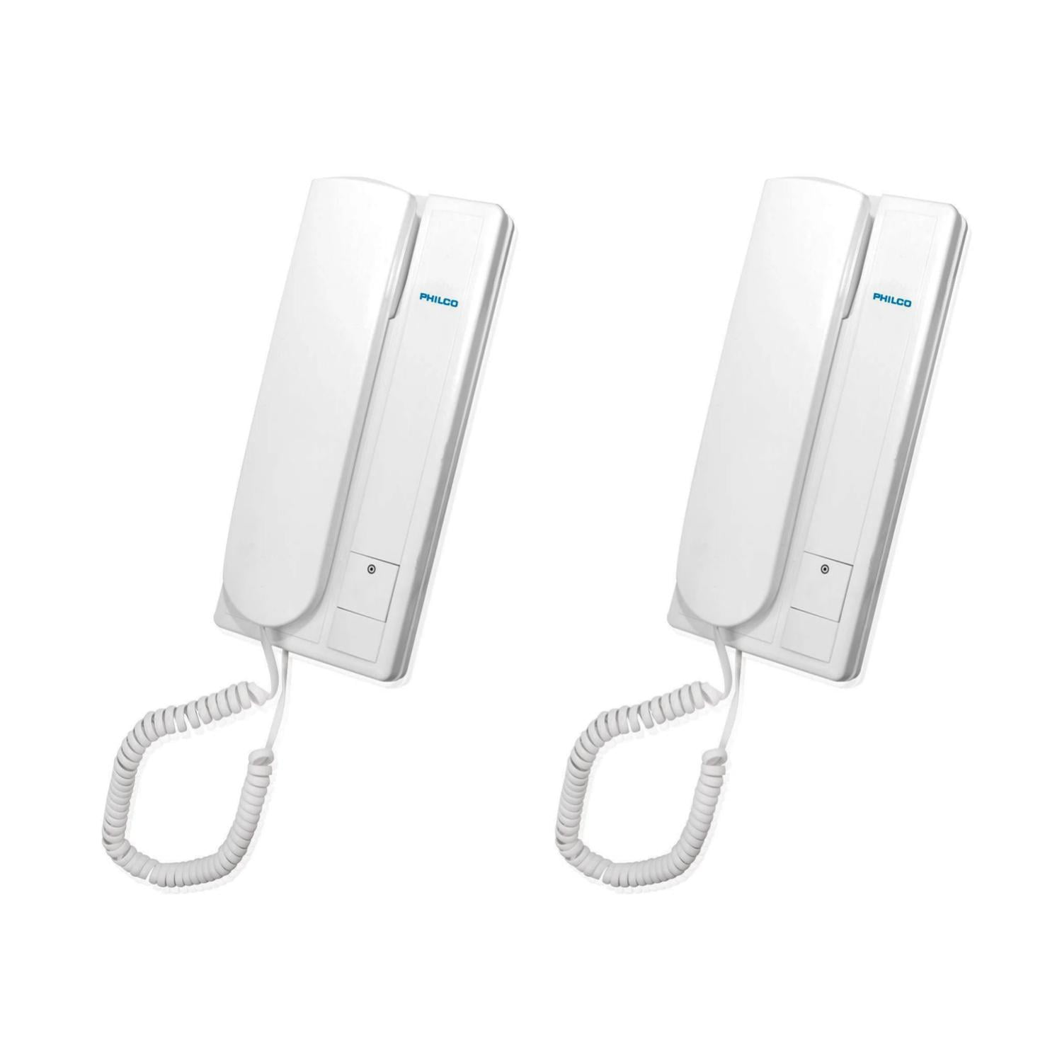 Philco - Pack 2 Citofonos Intercomunicadores 200mts Blanco