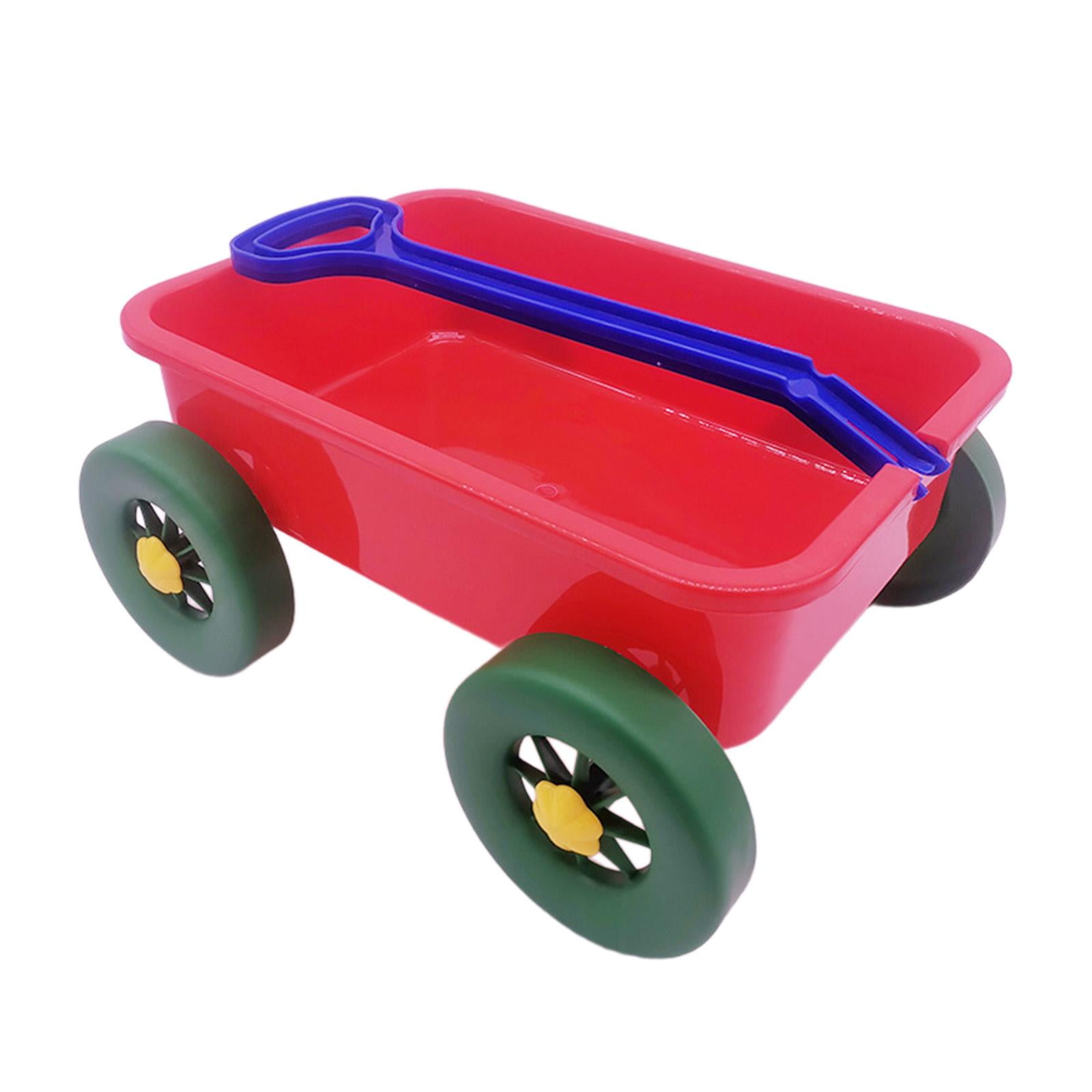 Magideal - Carro De Juguete Para Niños, Carrito De Arena De Verano, Juguete Para Interior Y Exterior, Vehículo De Construcción Para Juegos De Playa, Coche De Juguete Para Tirar En Interiores Y Rojo