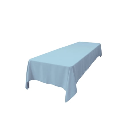 Mantel La Linen, Popelina De Poliéster, Lavable, 152 X 366 Cm, Azul