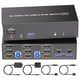 thumbnail image 1 of Conmutador KVM QORESWT 3 monitores 2 PC 4K@60Hz USB 3.0, 1 of 9