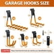 thumbnail image 2 of Slatwall Accessories Laofeei, 14 unidades, con punto extra redondo, color naranja, 2 of 6