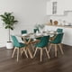 thumbnail image 3 of Comedor Moderno Mesa Xinia 140X90 + 6 Sillas Tulip Verde Esmeralda, 3 of 4