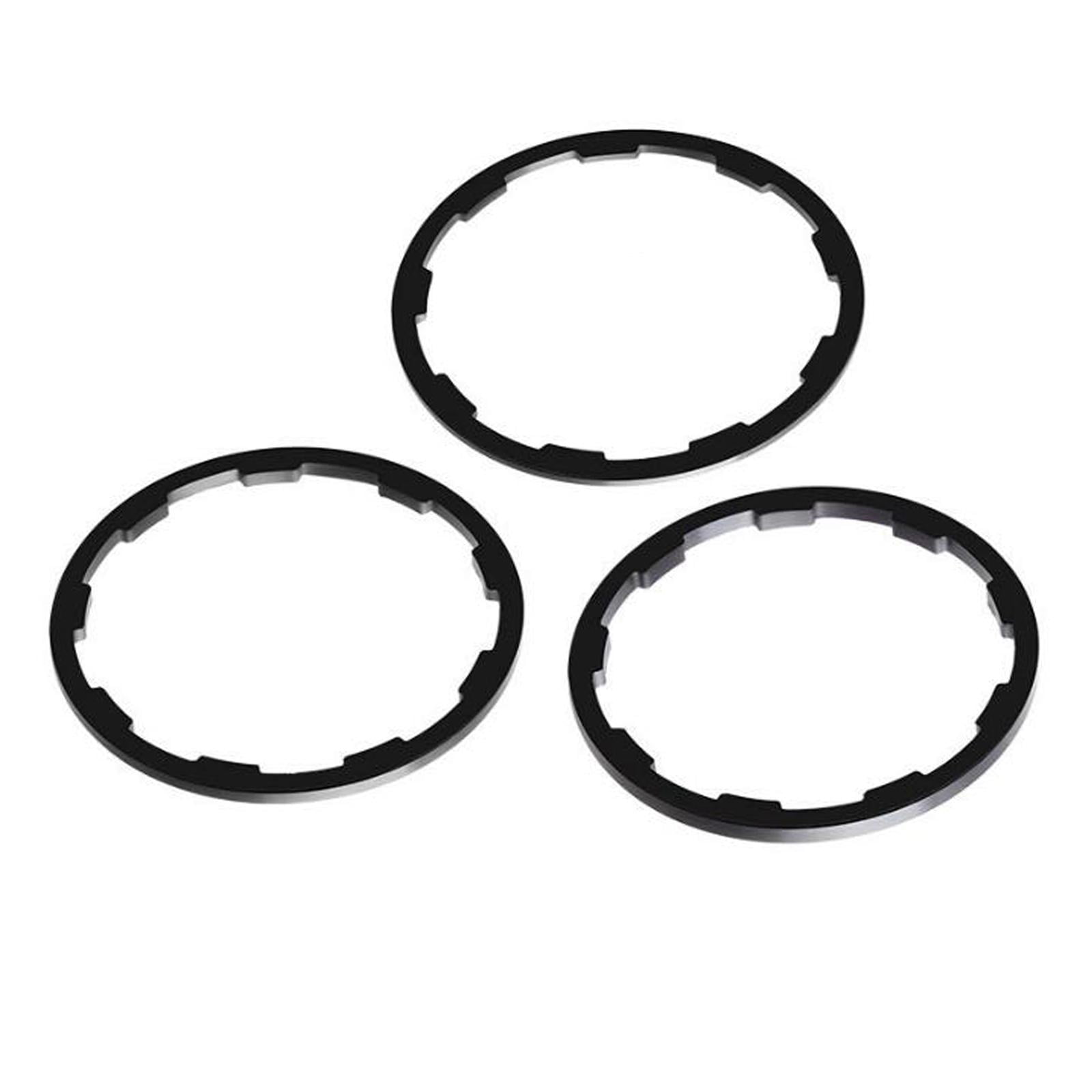 Magideal - Juego De 3 Cassette De Bicicleta, Arandela De Volante, Herramientas Espaciadoras De Cubo, Modificación De Bicicleta, Aleación De Aluminio Ligera Para