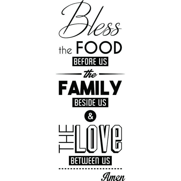 Decomural Bless The Food Religious WS-46112