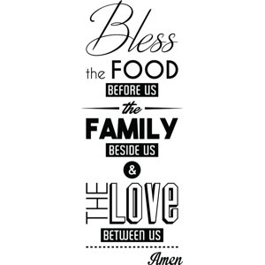 Rienda Libre Graphics - Decomural Bless The Food Religious Ws-46112