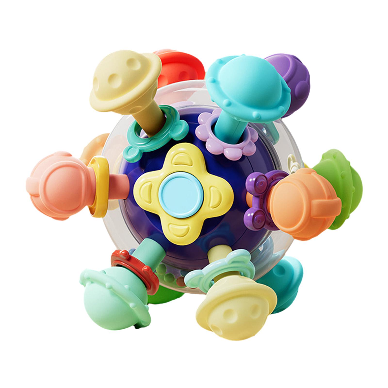 Bothyi - Mordedor Para Bebé, Juguetes Sensoriales Montessori Para Niñas De 1 Año, Niños Pequeños, Color Azul