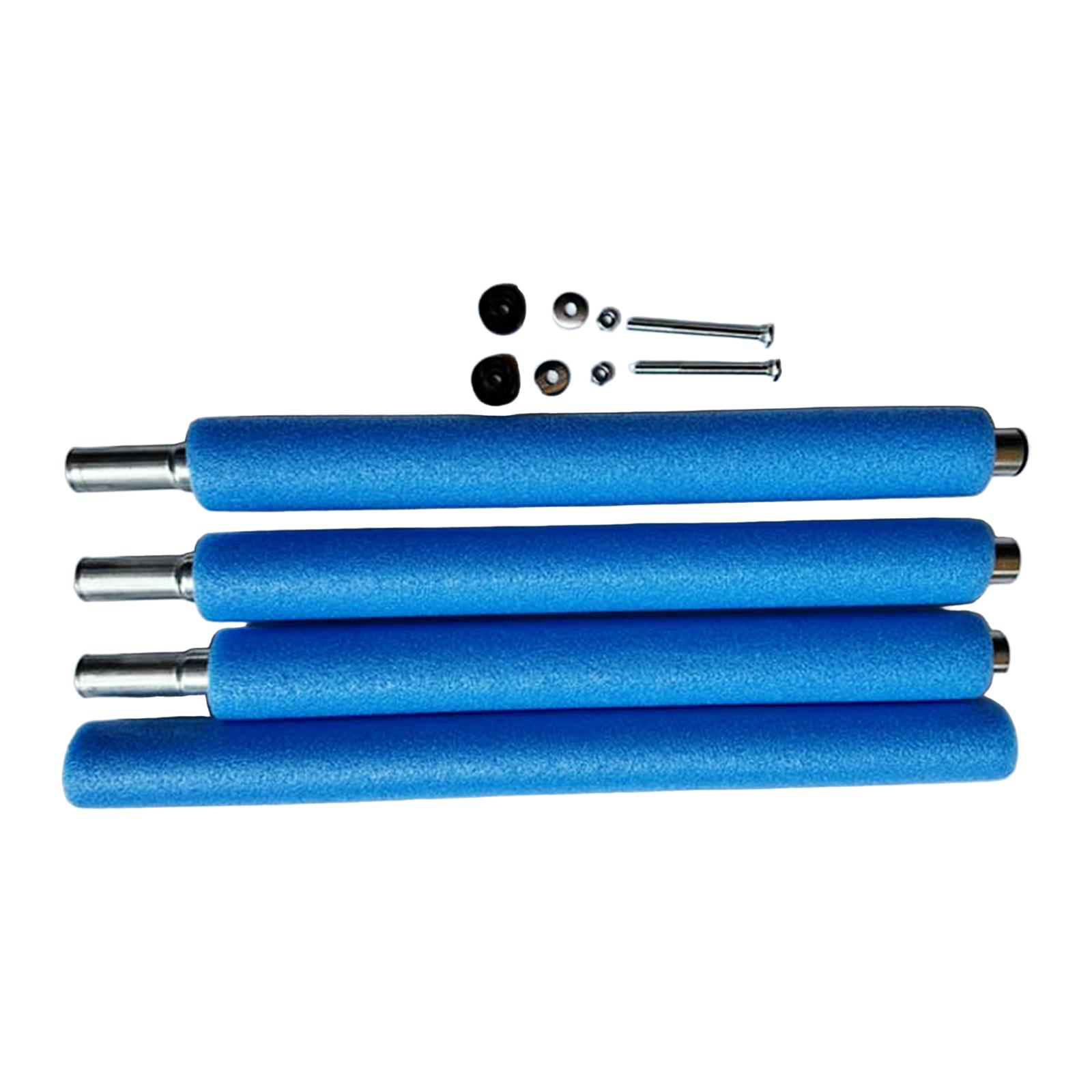 Magideal - Postes De Trampolín, Protector Acolchado De Tubería De Acero, Portátil Para Exteriores Con Tornillos, Accesorios, Postes De Acero, Postes De Trampolín 196Cm