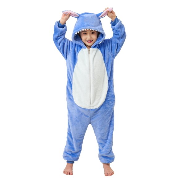 Disfraz De Cosplay De Franela Unisex Con Forma De Animal Onesie Para Niños