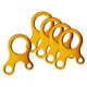 thumbnail image 4 of 5 Uds 3 Agujeros Tienda Cuerda Sujetador Viento Cuerda Hebilla Tensor Amarillo, 4 of 5
